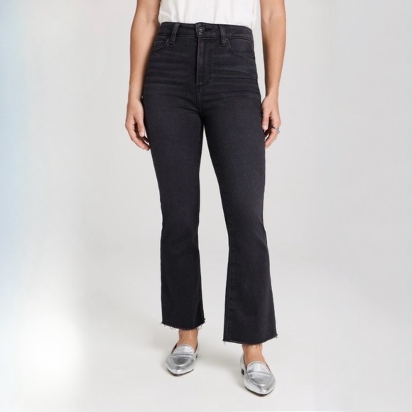 PAIGE Claudine Petite Jeans – Black Lotus Size 28P (Excellent Condition)